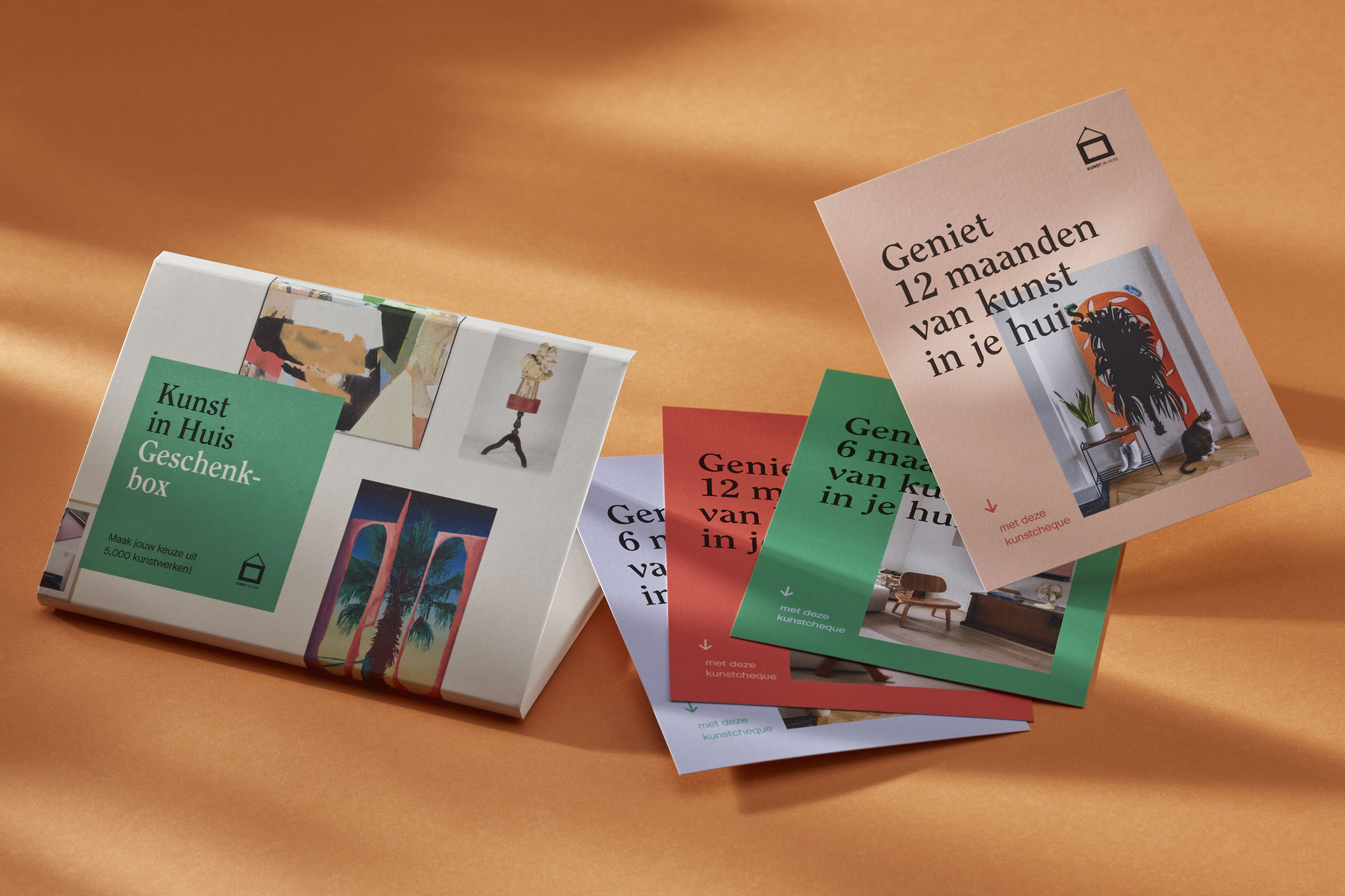 Direct mailing met kunstcheques voor Kunst in Huis – gedrukt & afgewerkt door Buroform